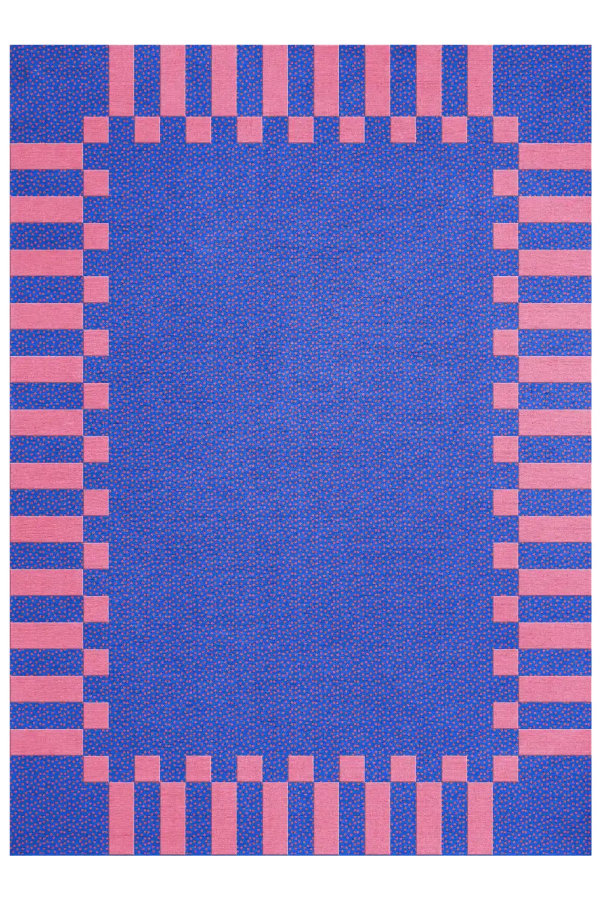 Tapis en laine à cadre