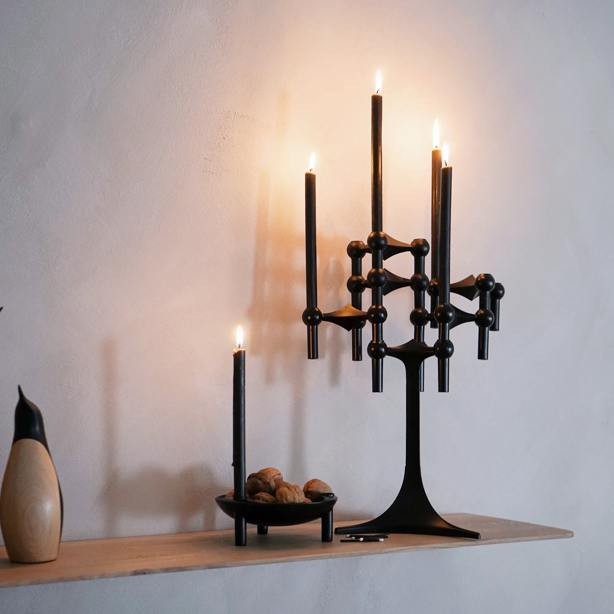 Collection of 12 handcrafted candles in a range of delightful scents and colors
