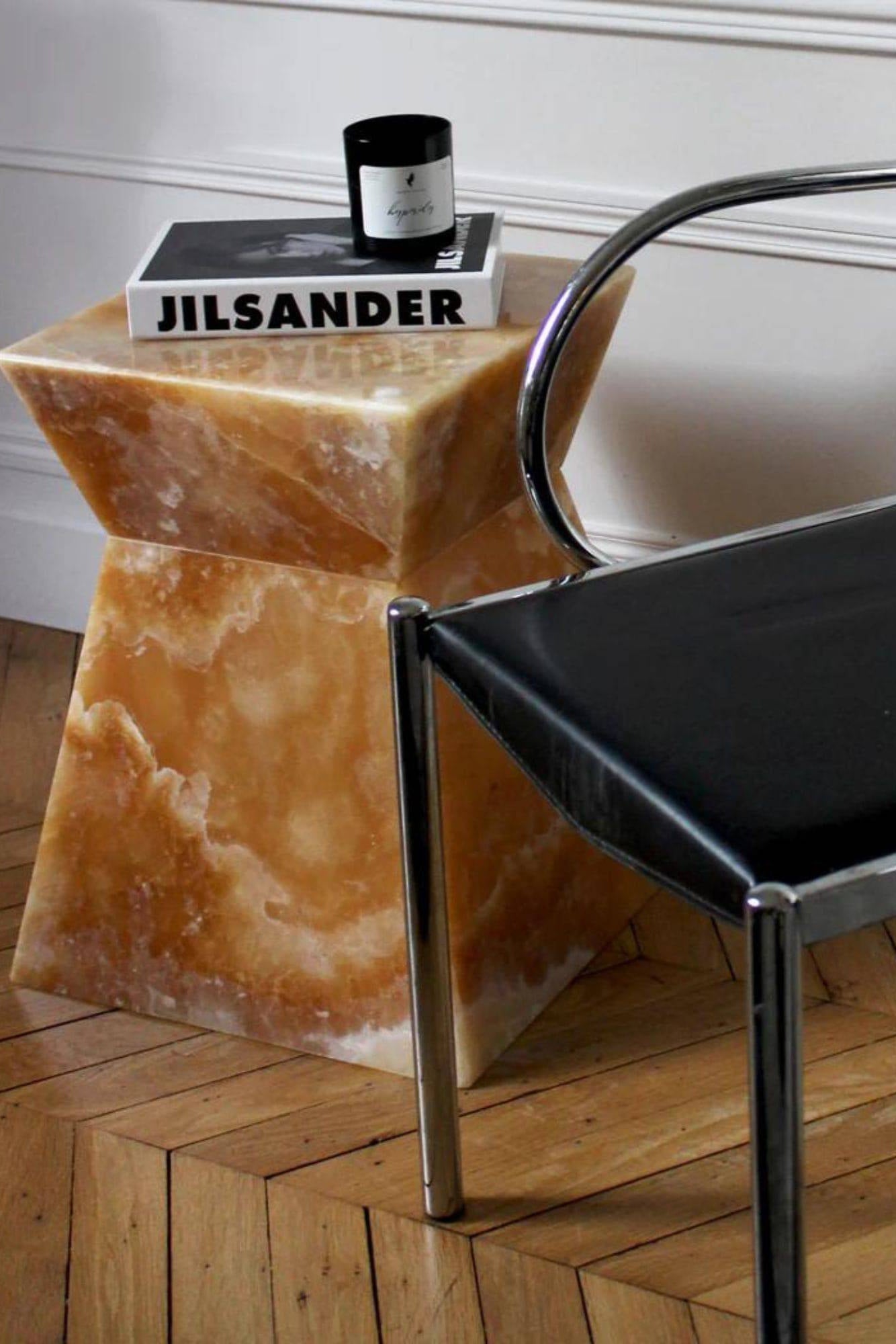 Aria Honey Onyx Table – Luxurious Design Side Table - Marbera - THAT COOL LIVING