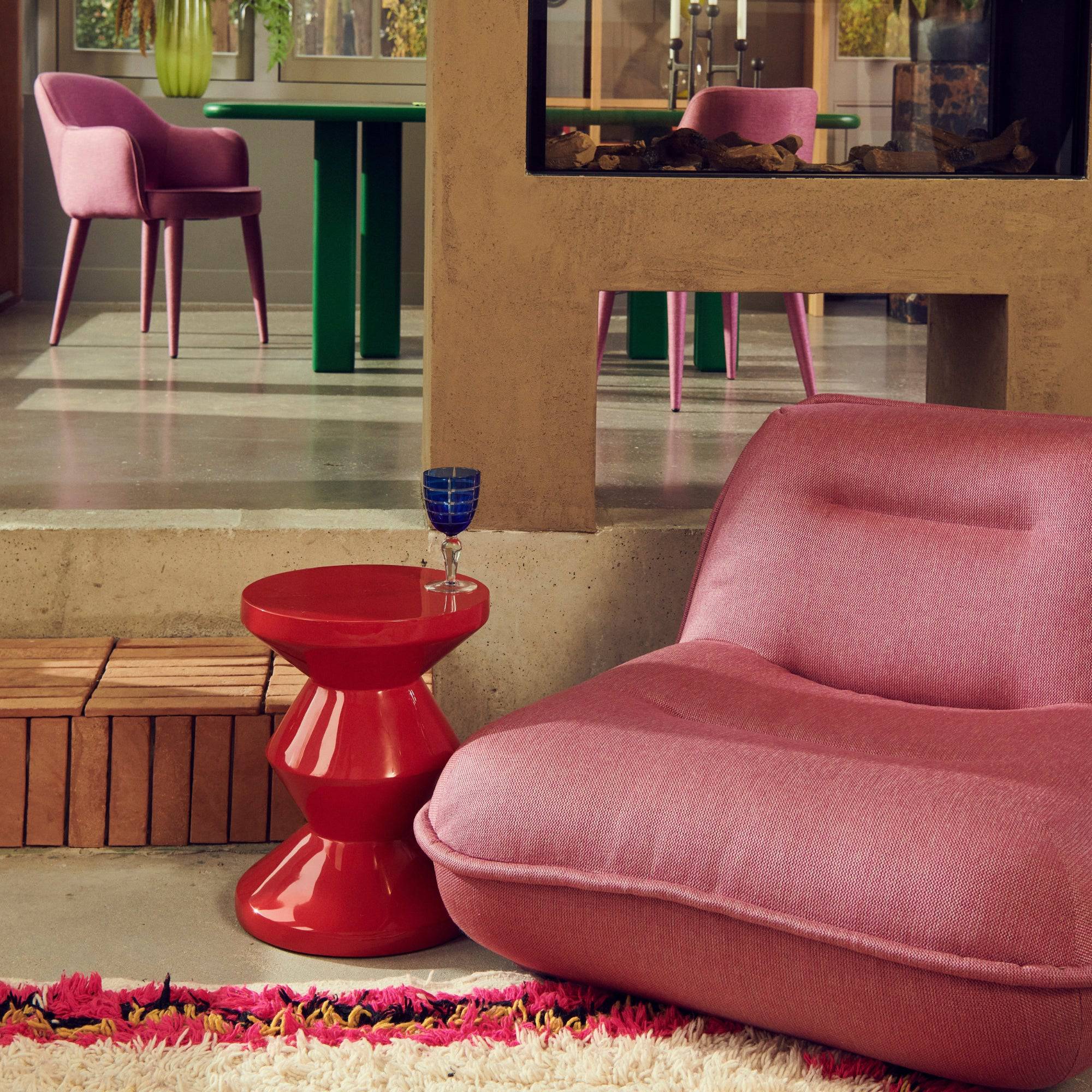 Puff Lounge Chair - Berry - THAT COOL LIVING