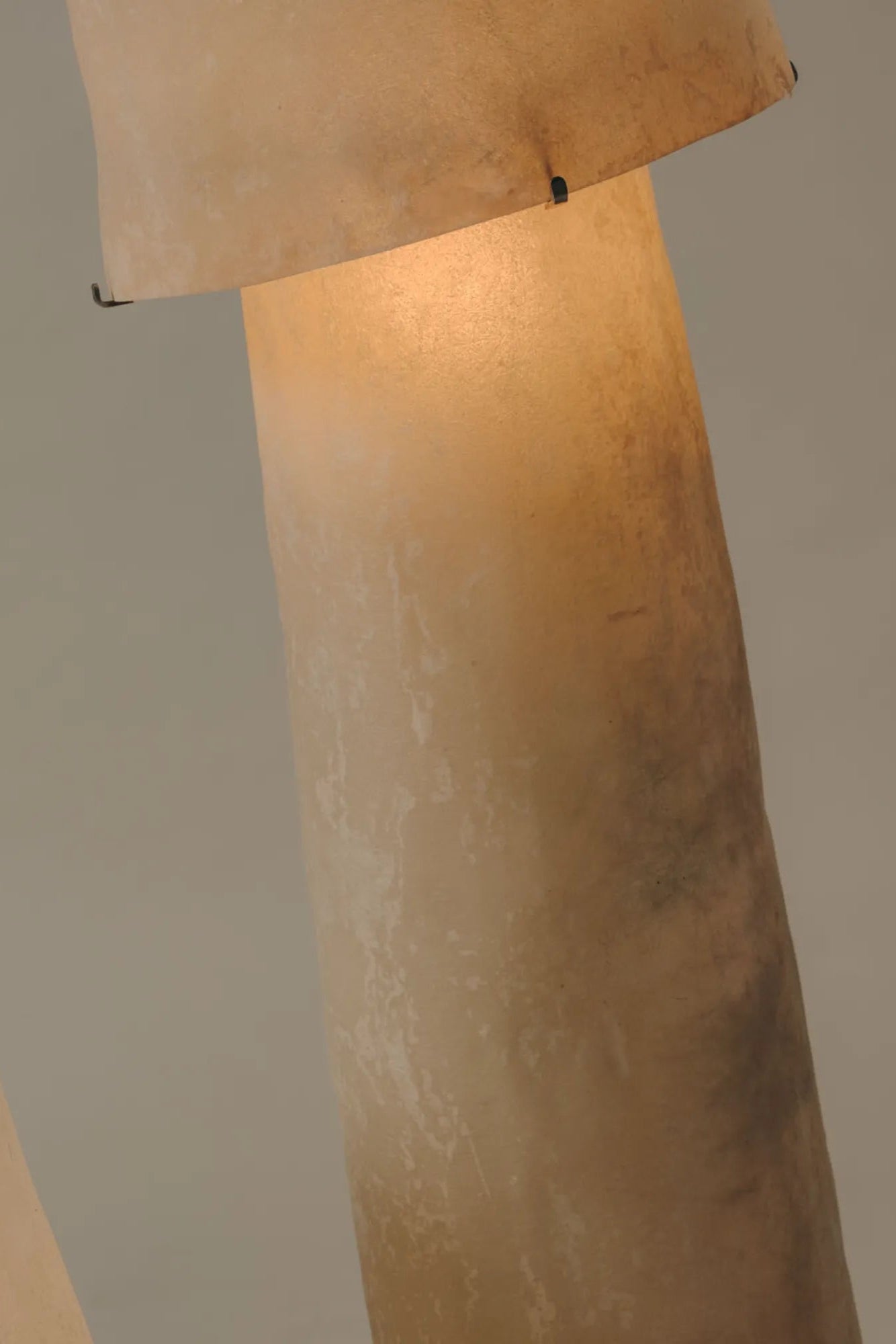 The ”Mush” Lamp (Tower) with a soft glow, perfect for evening relaxation