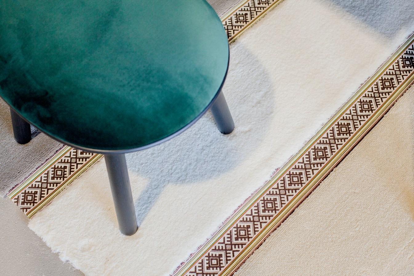 Naïve Ottoman | Velour - THAT COOL LIVING